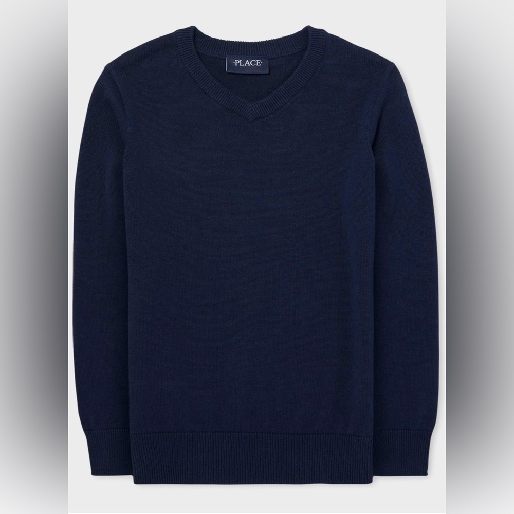 The Children’s Place Kids V Neck Sweater -  Navy Blue